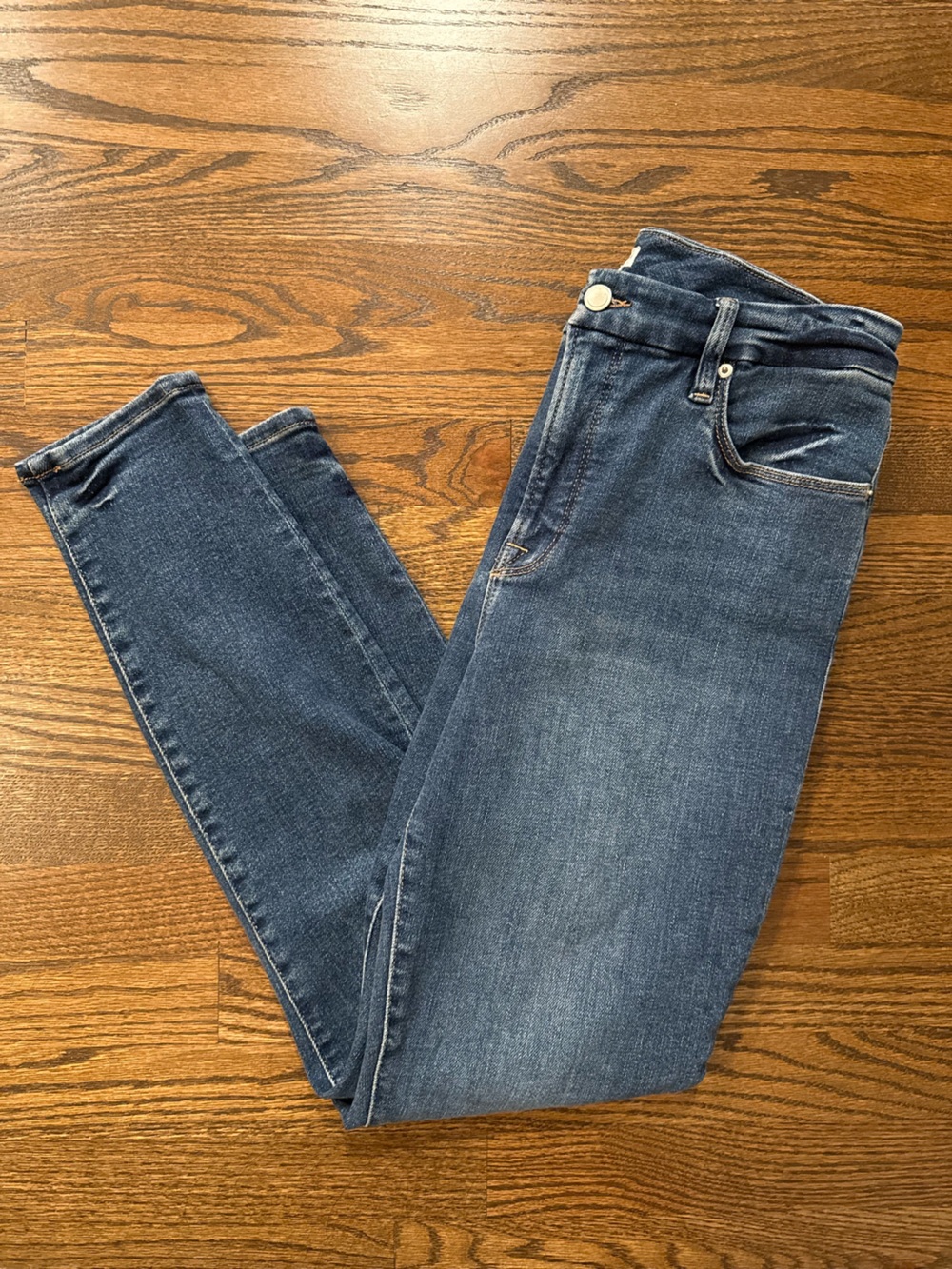Good American Skinny Jeans Women’s Size 12 Indigo Blue Stretch Denim - Picture 6 of 6